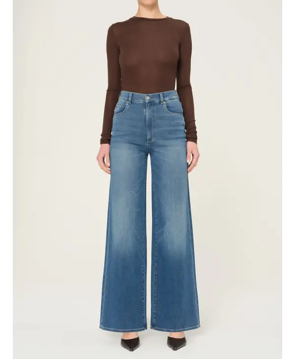 DL1961 Hepburn Wide Leg: Mohonk