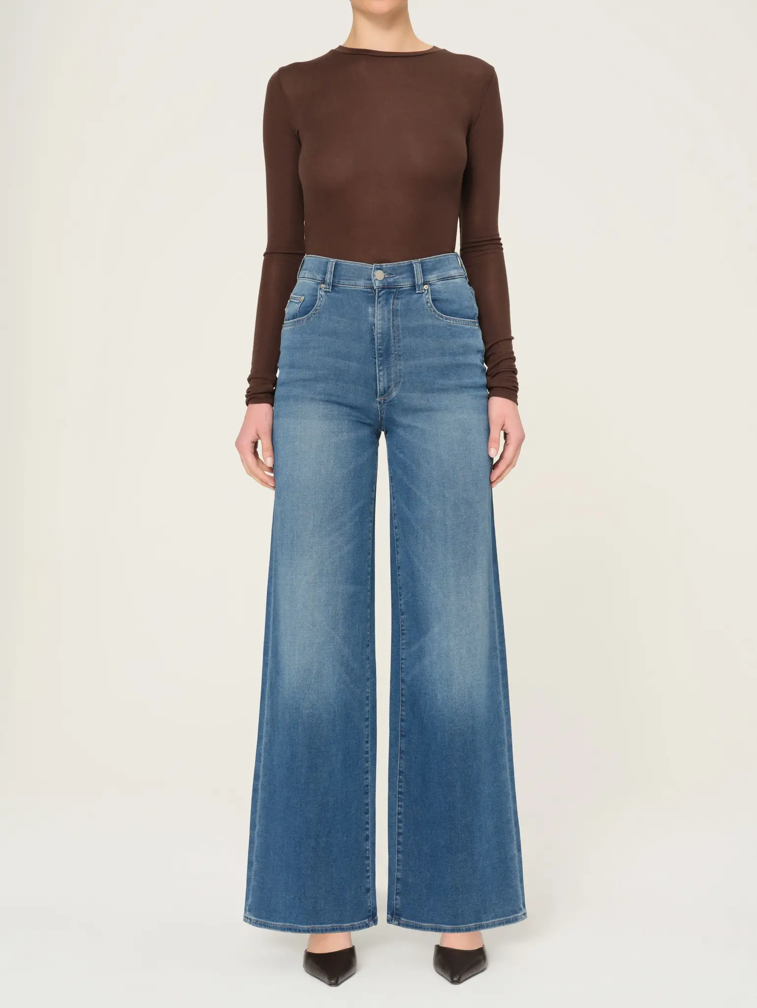 DL1961 Hepburn Wide Leg: Mohonk