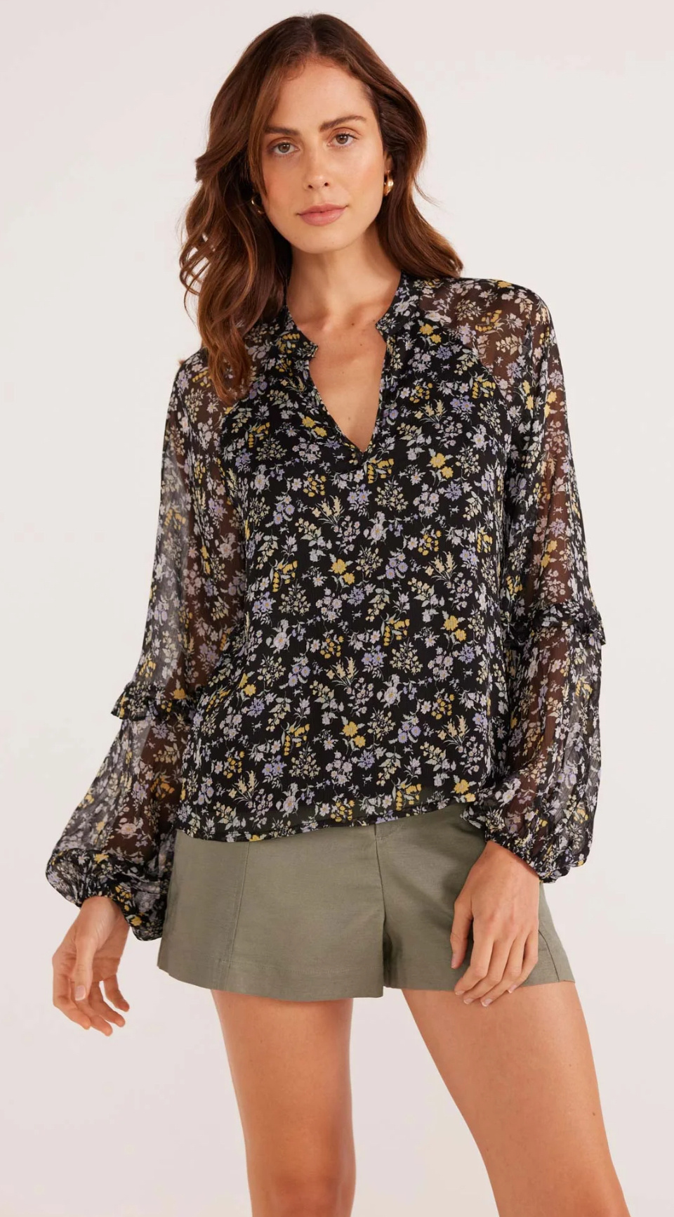 Mink Pink Taylee Long Sleeve Blouse