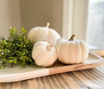 Felt Pumpkins