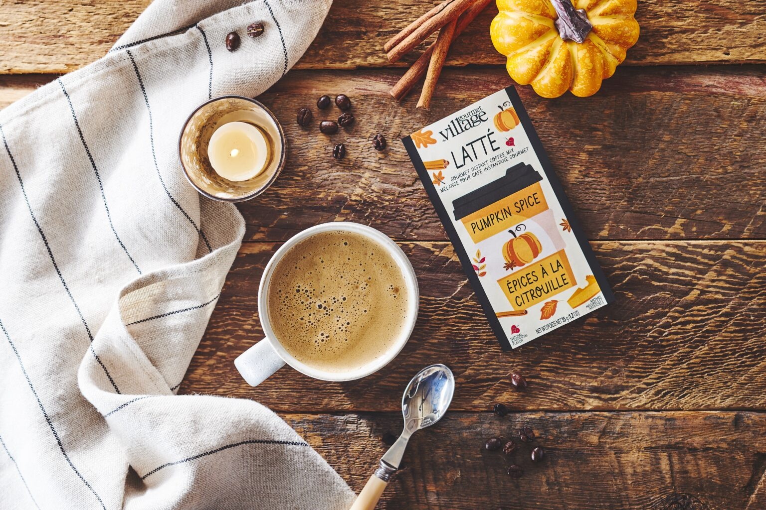 GOURMET VILLAGE Pumpkin Spice Instant Latte