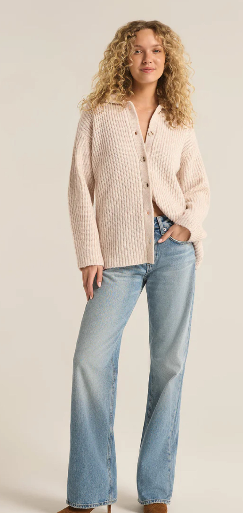 Z Supply Lennie Button Up Sweater