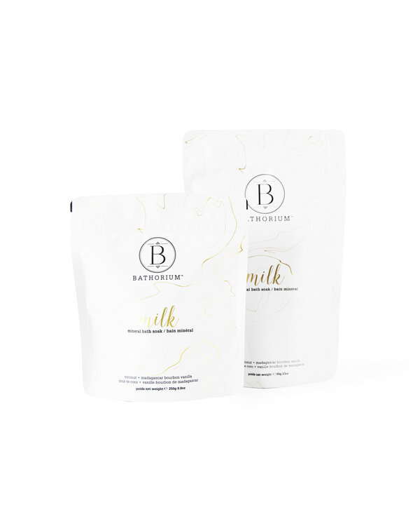Bathorium MILK Coconut + Vanilla Mineral Bath Soak 650g