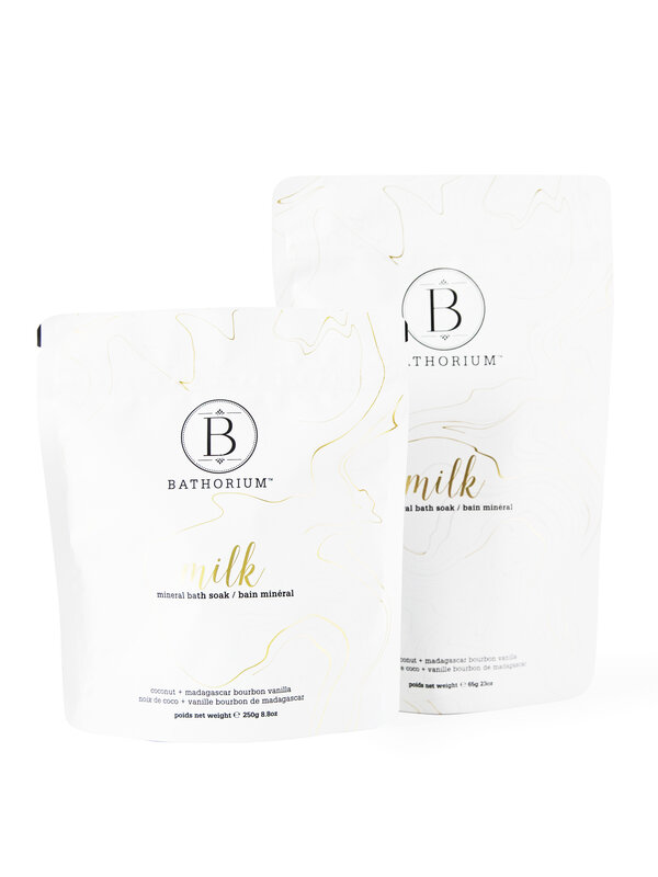 Bathorium MILK Coconut + Vanilla Mineral Bath Soak 650g