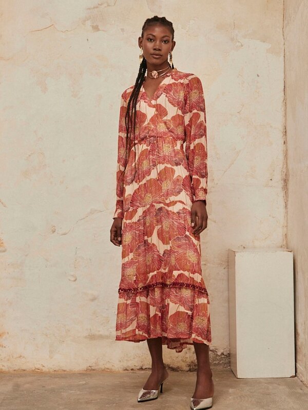 NKN Long Floral Print Dress