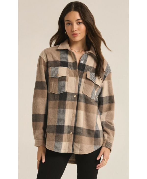 Z Supply Hiker Two Tone Fleece Jacket
