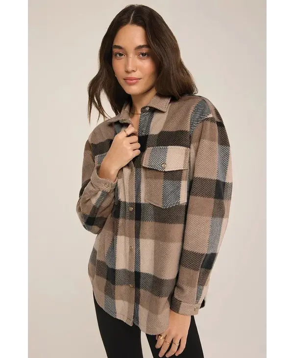 Z Supply Hiker Two Tone Fleece Jacket