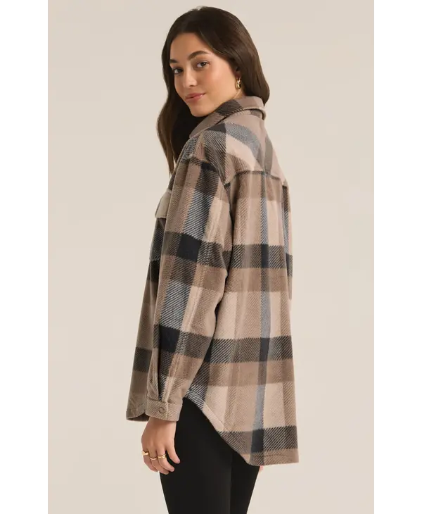 Z Supply Hiker Two Tone Fleece Jacket