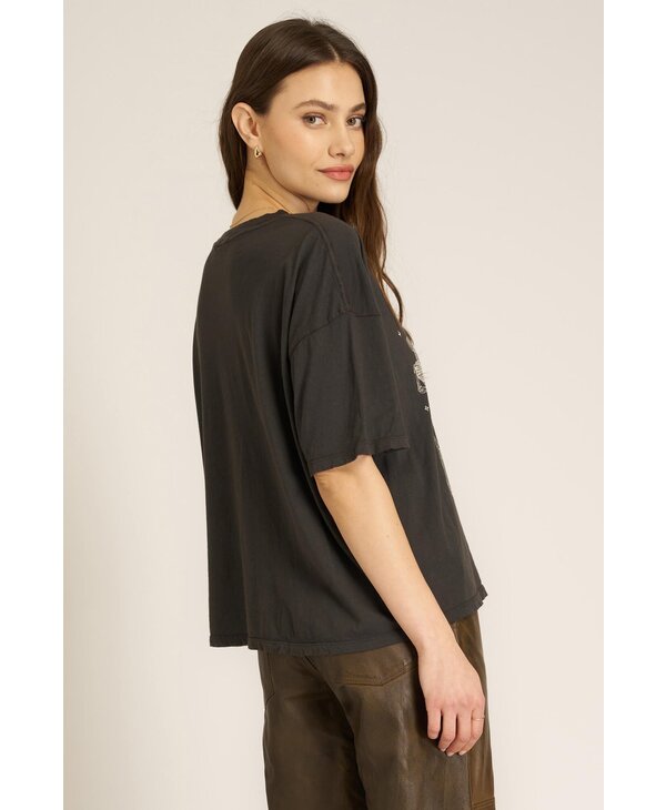 Project Social Skeleton Mystical BF Tee, Vintage Blk