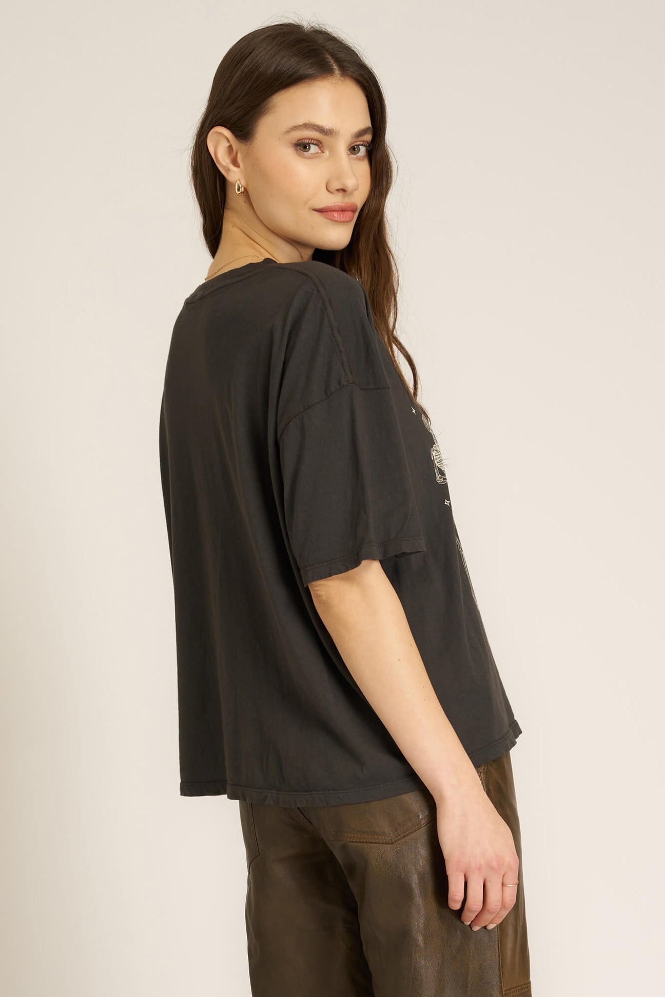 Project Social Skeleton Mystical BF Tee, Vintage Blk