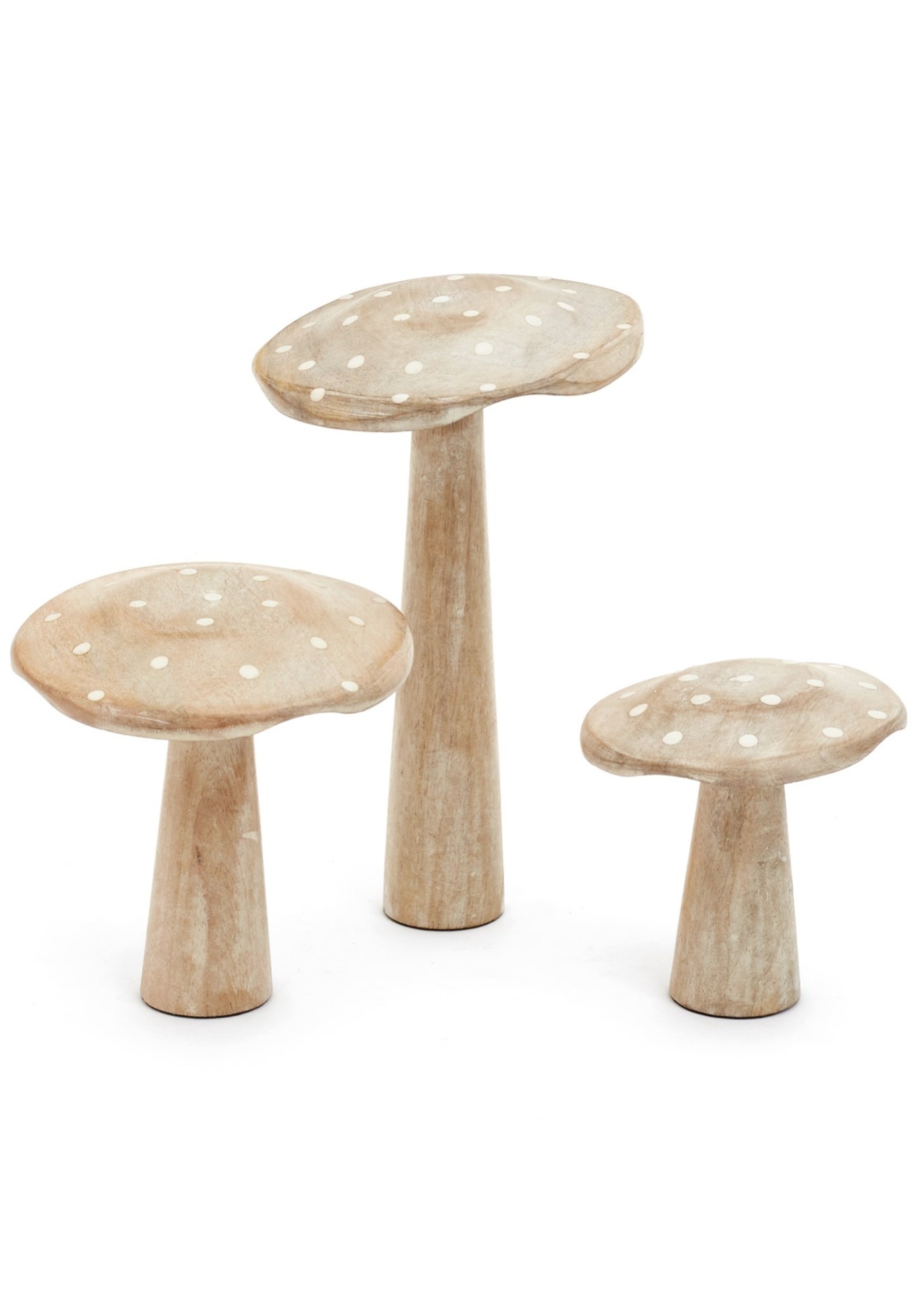 ADV Pine Centre Whitewash Mushrooms
