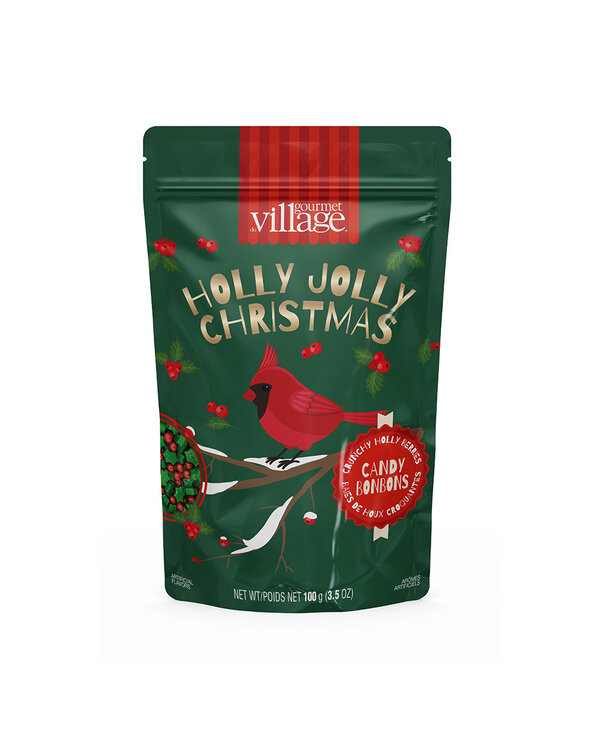 GOURMET VILLAGE Holly Berry Cardinal Candy