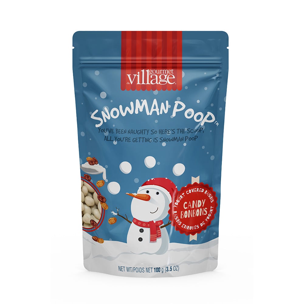GOURMET VILLAGE Snowman Poop Candy Raisins