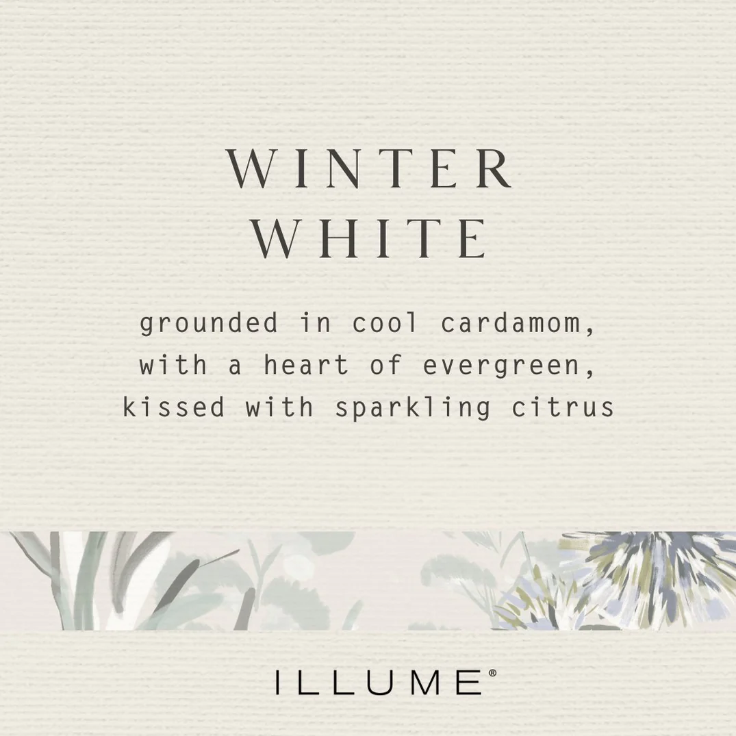 Illume Winter White Large Baltic Glass Candle