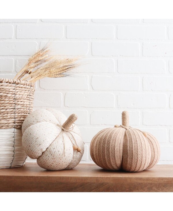 Harman Knitted Pumpkin Cushion