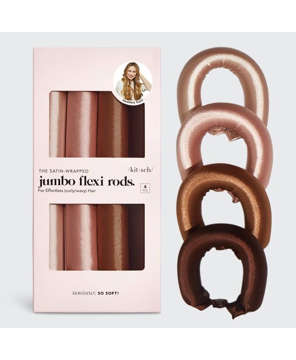 KITSCH Satin Jumbo Flexi Rods 4 Pcs