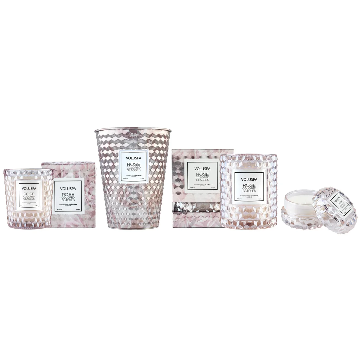 Voluspa Voluspa Rose Coloured Glasses Candle Collection