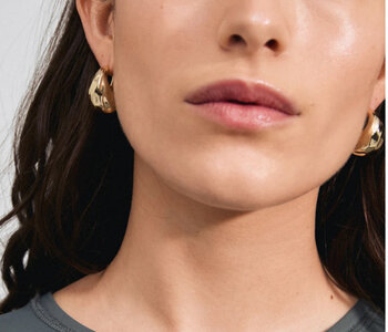 BELIEVE Chunky Hoop Earrings