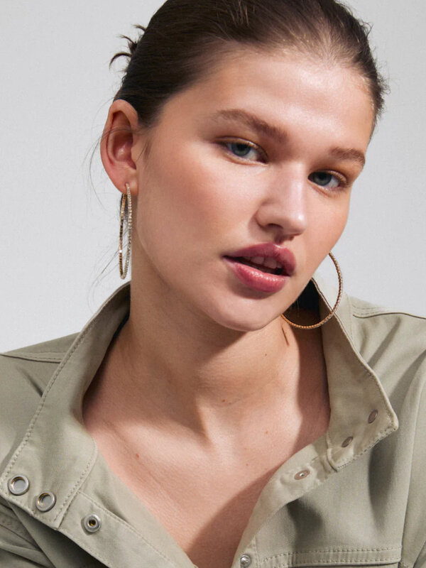 Pilgrim SIDNEY Crystal Hoop Earrings