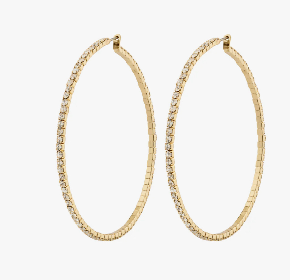 Pilgrim SIDNEY Crystal Hoop Earrings