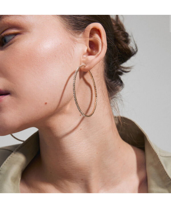 Pilgrim SIDNEY Crystal Hoop Earrings