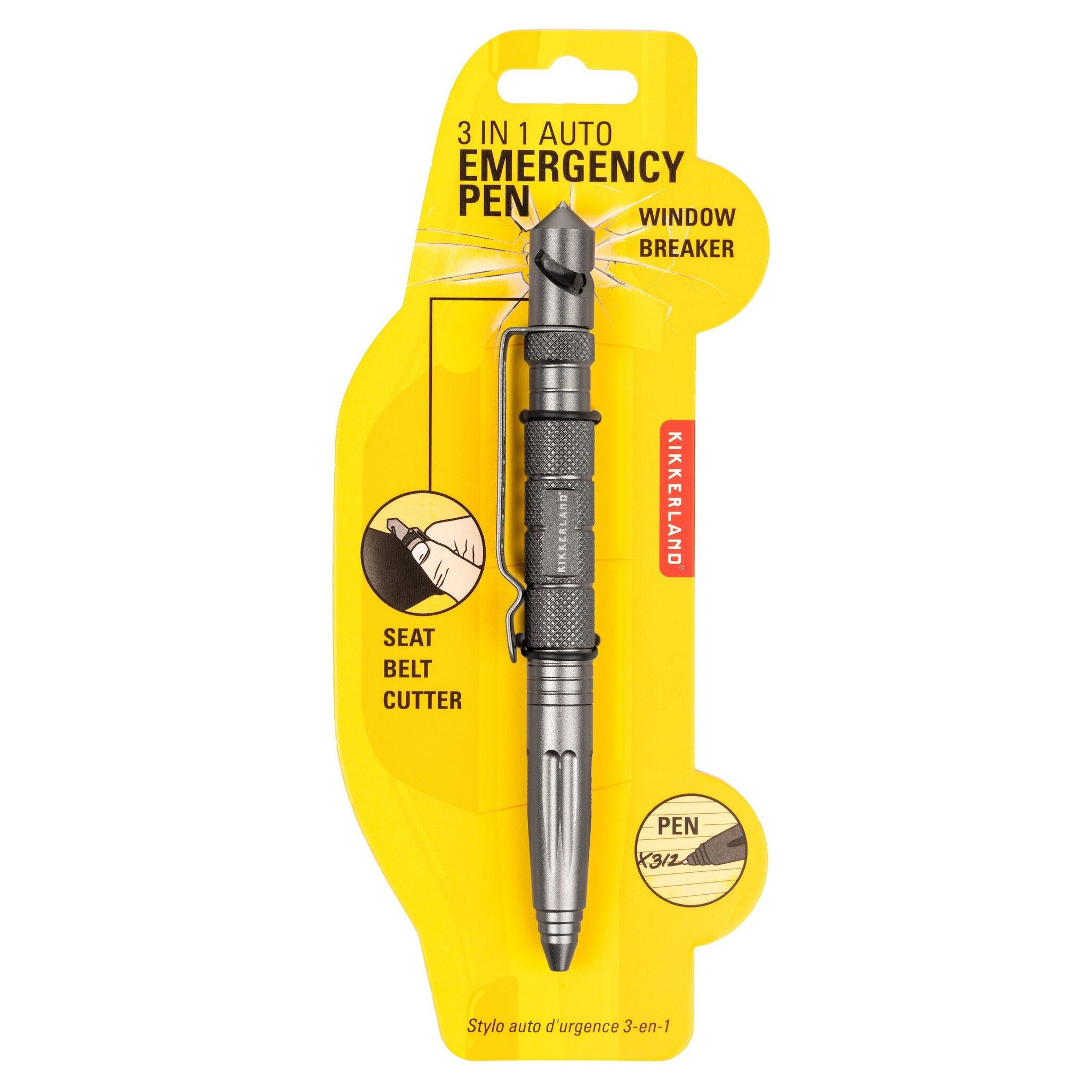 KIKKERLAND 3-In-1 Auto Emergency Pen