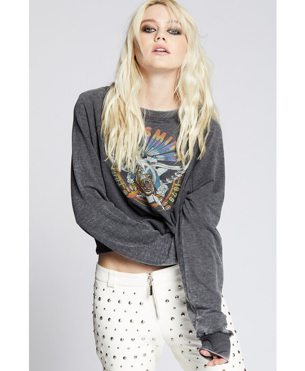 Recycled Karma Aerosmith 1979 Tour Cropped Sweatshirt