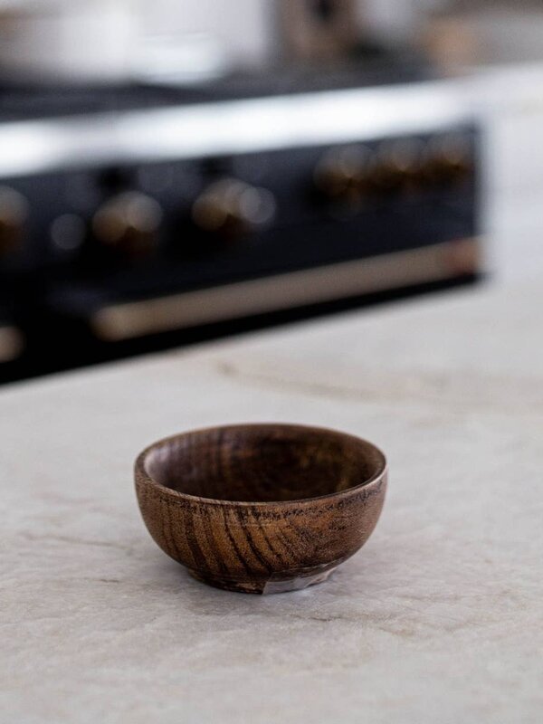 Luxe B Pampas Grass Raw Wooden Dish