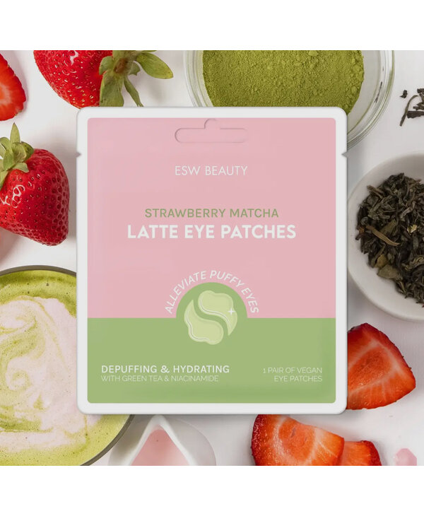 ESW Beauty Strawberry Matcha Latte Depuffing & Hydrating Eye Patches