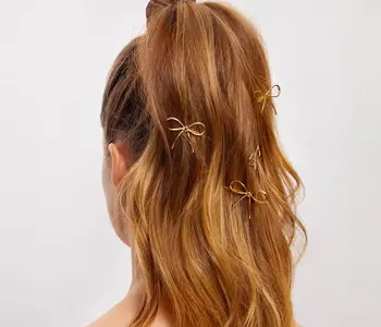 Enamel Cloud & Bow Bobby Pins