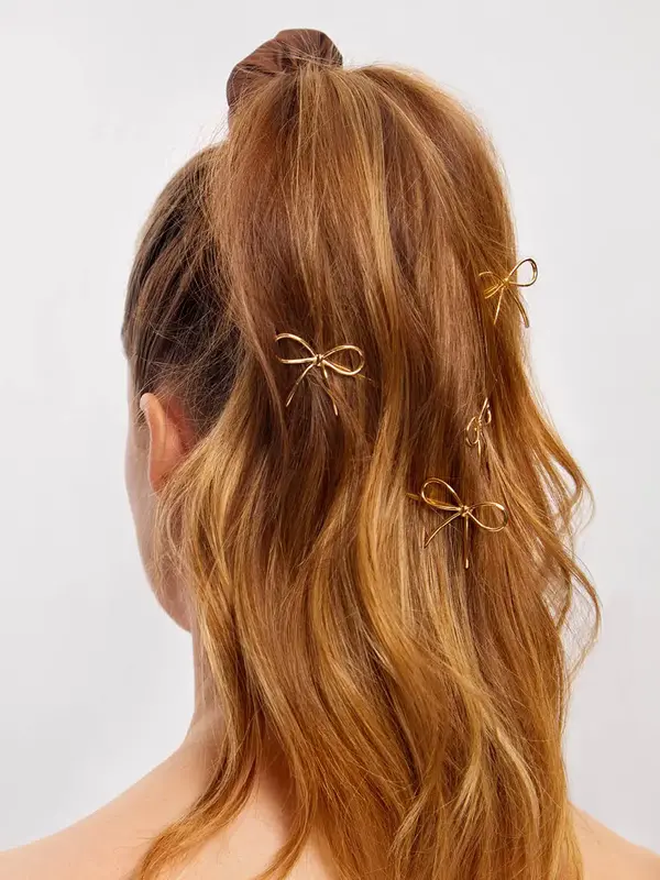 KITSCH Enamel Cloud & Bow Bobby Pins