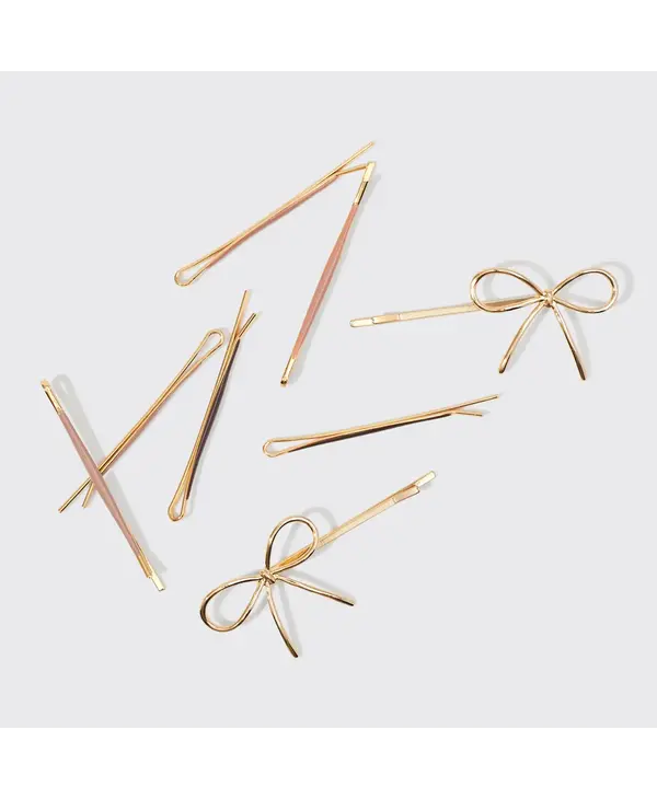 KITSCH Enamel Cloud & Bow Bobby Pins