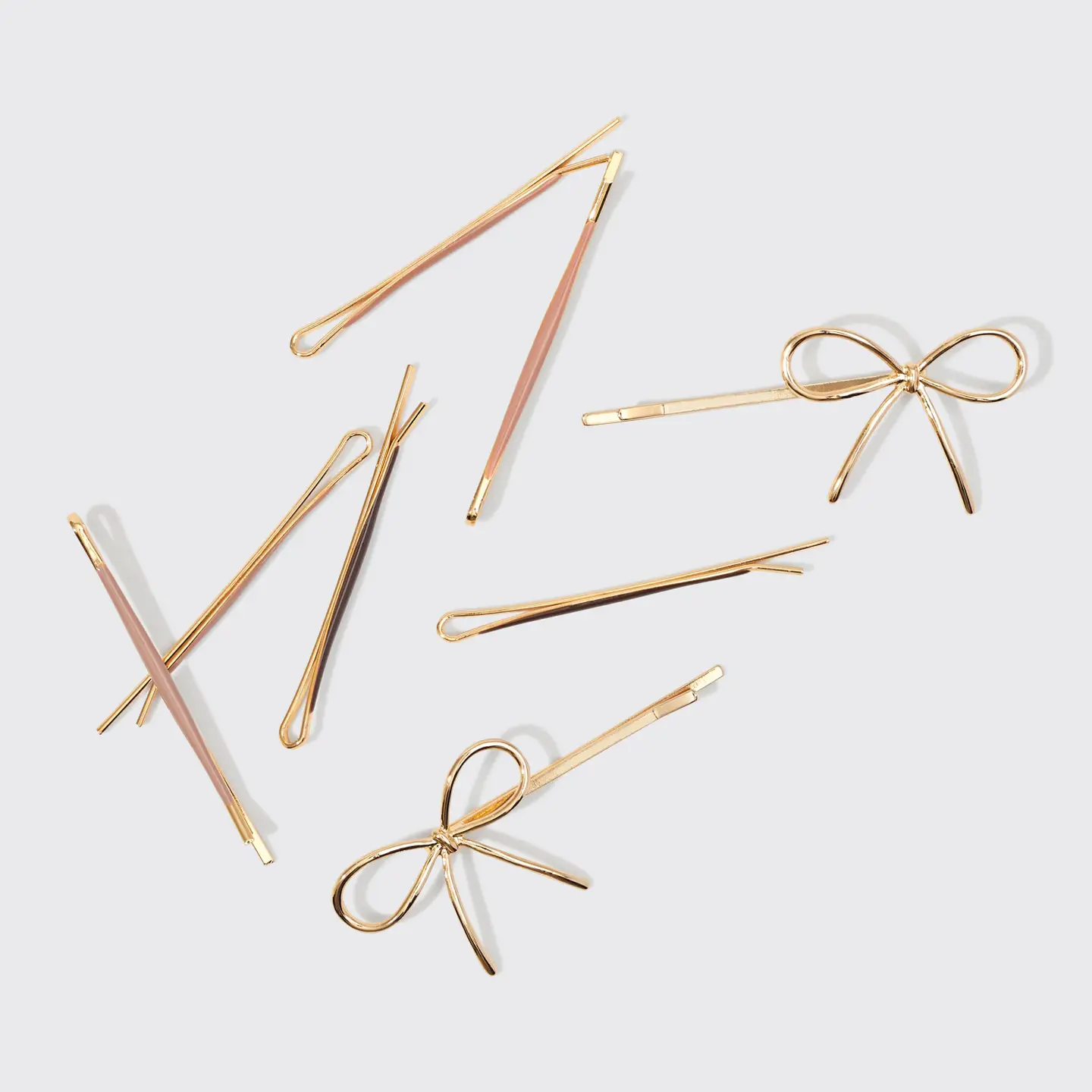 KITSCH Enamel Cloud & Bow Bobby Pins