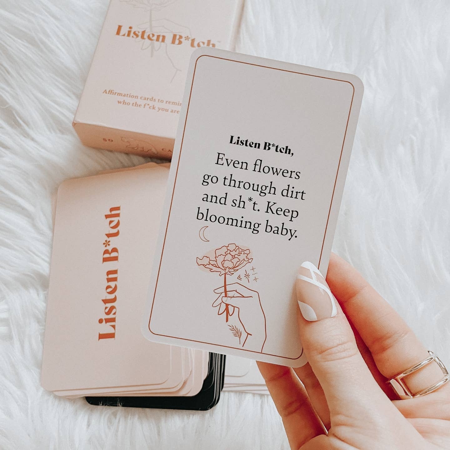 Listen Bitch Listen Bitch Affirmation Cards