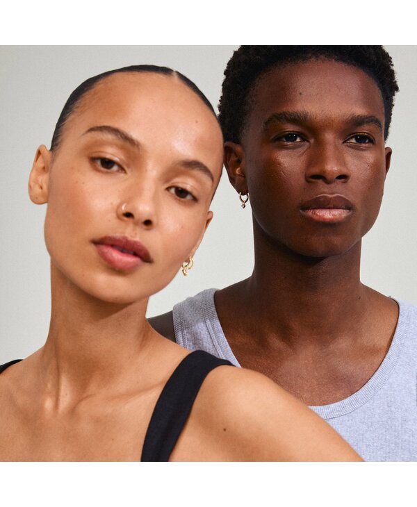 Pilgrim JOA Crystal Hoop Earrings