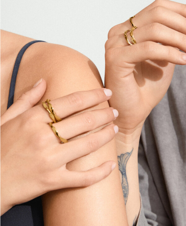 Pilgrim WYATT Rings, Set of 3