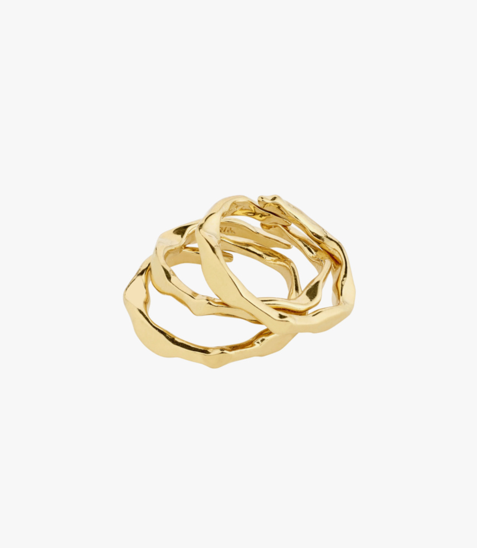 Pilgrim WYATT Rings, Set of 3