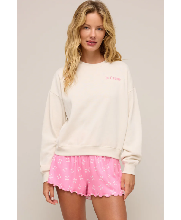 Z Supply JE T'AIME Sweatshirt