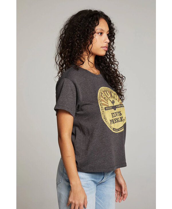 Chaser Sun Records Elvis Live Tee, Blk