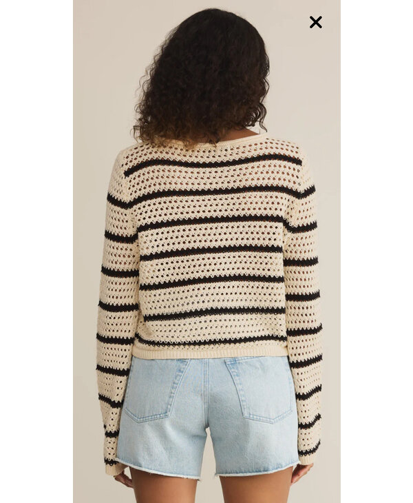 Z Supply Kit Stripe Crochet Sweater