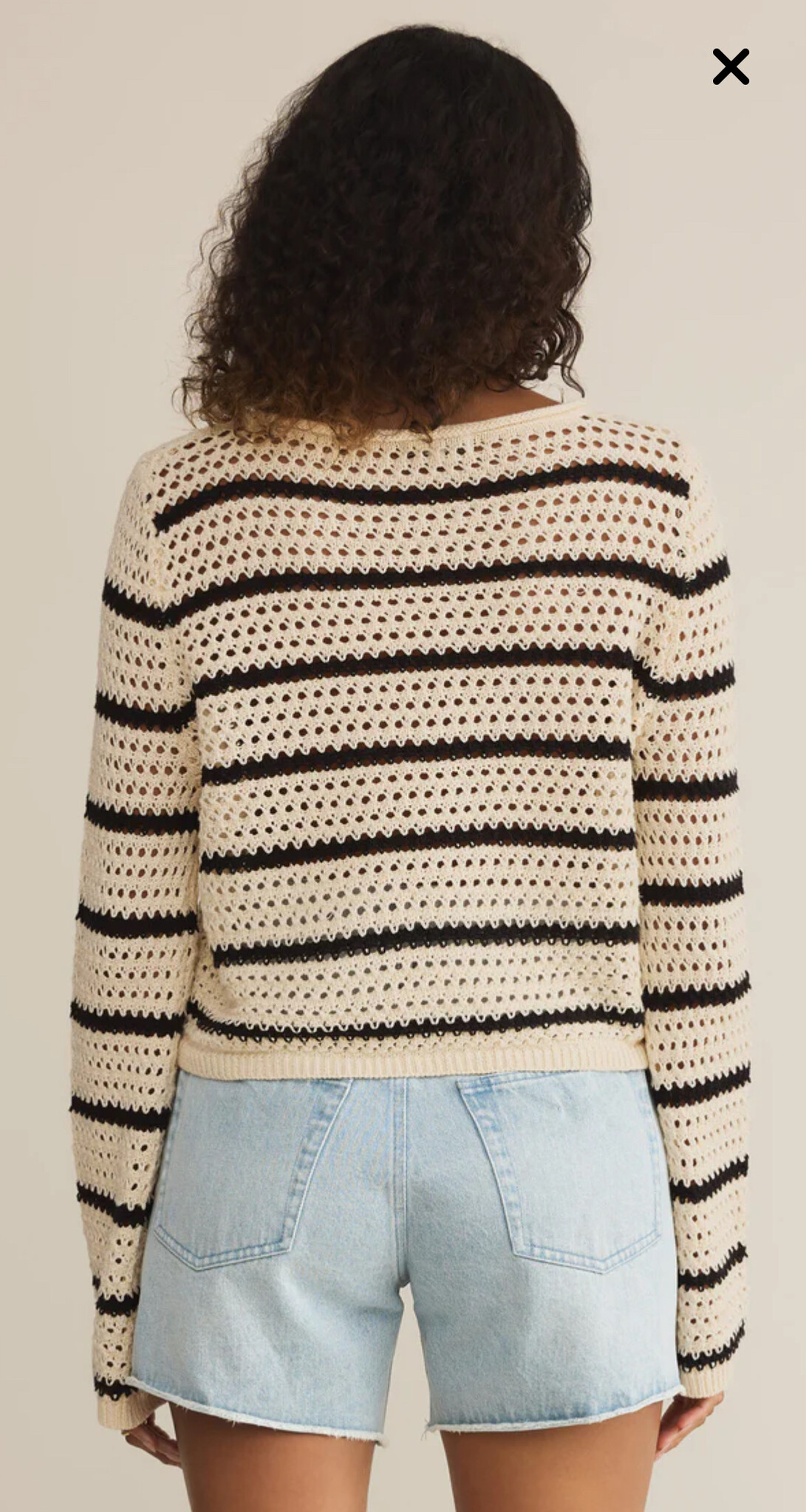 Z Supply Kit Stripe Crochet Sweater