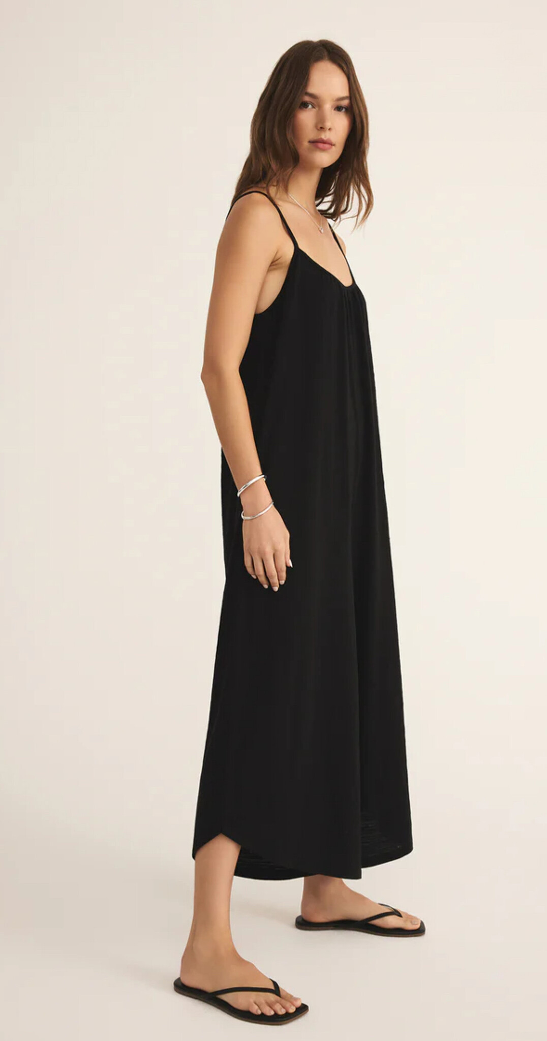 Z Supply Textured Flared Jumpsuit