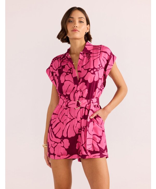 Mink Pink Persephone Belted Playsuit