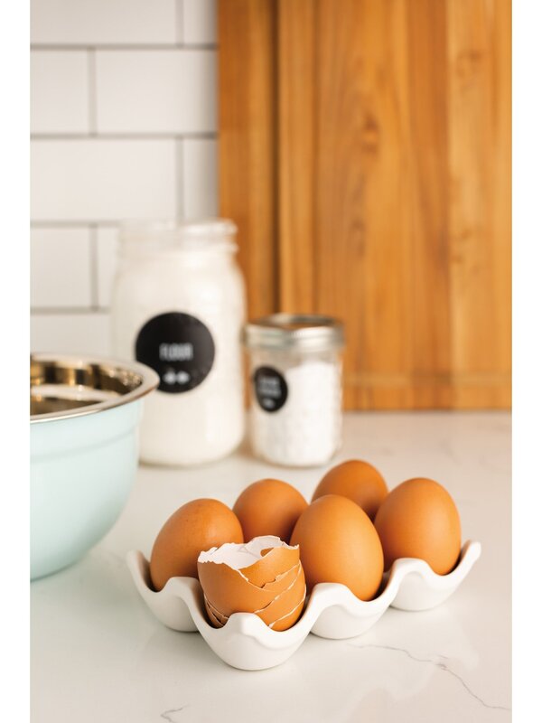 Danica Matte White Egg Crate