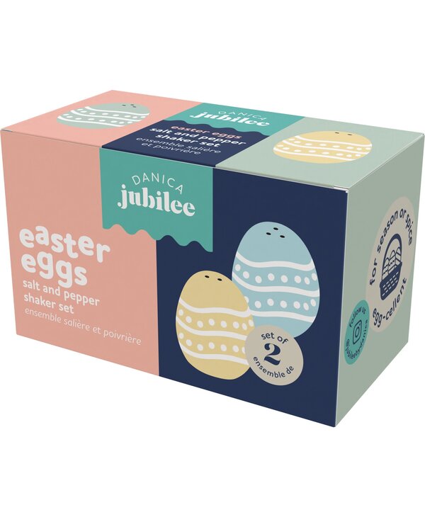 Danica Salt & Pepper Easter Eggs Set of 2