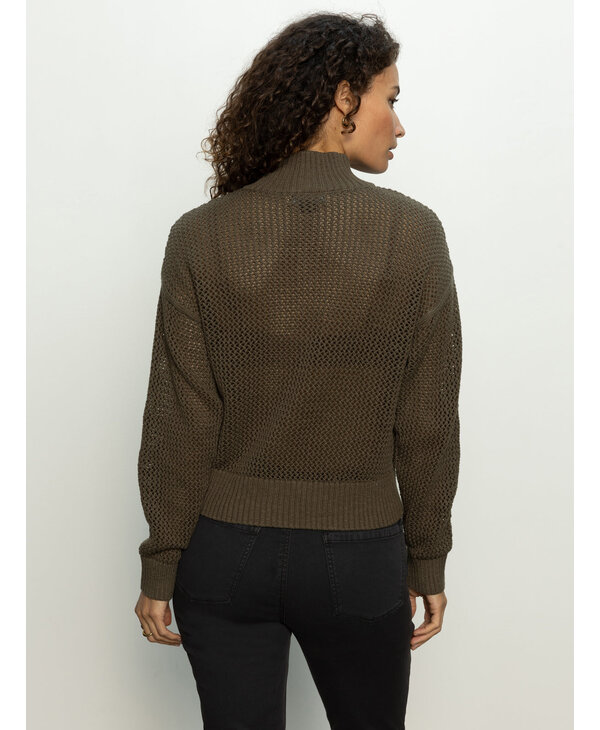 Sanctuary Open Knit 1/2 Zip