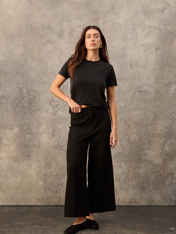 Soaked In Luxury SLCorinne Wide Cropped Pants