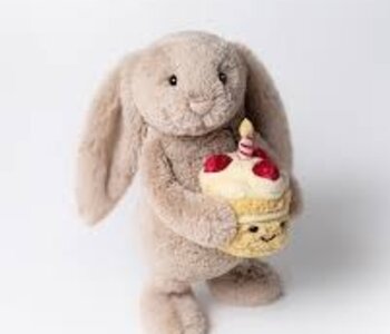 Bashful Beige Bunny 'Birthday'