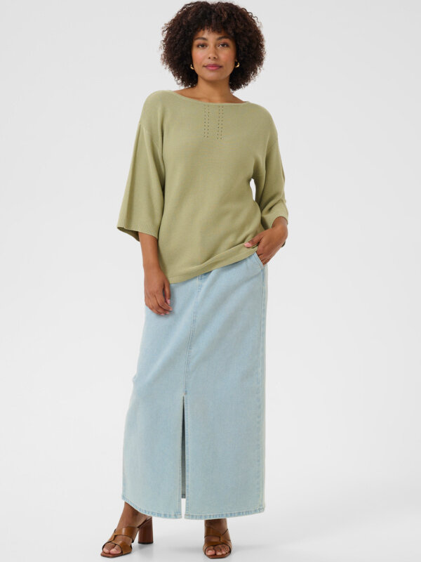 Cream CRSillar Loose Knit Blouse