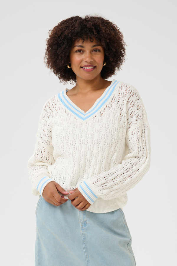 Cream CRPreps Knit Pullover